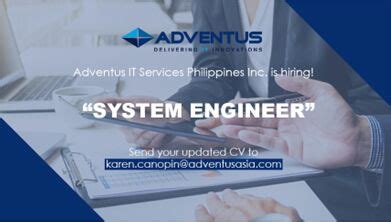 Adventus it services philippines inc Jobs .